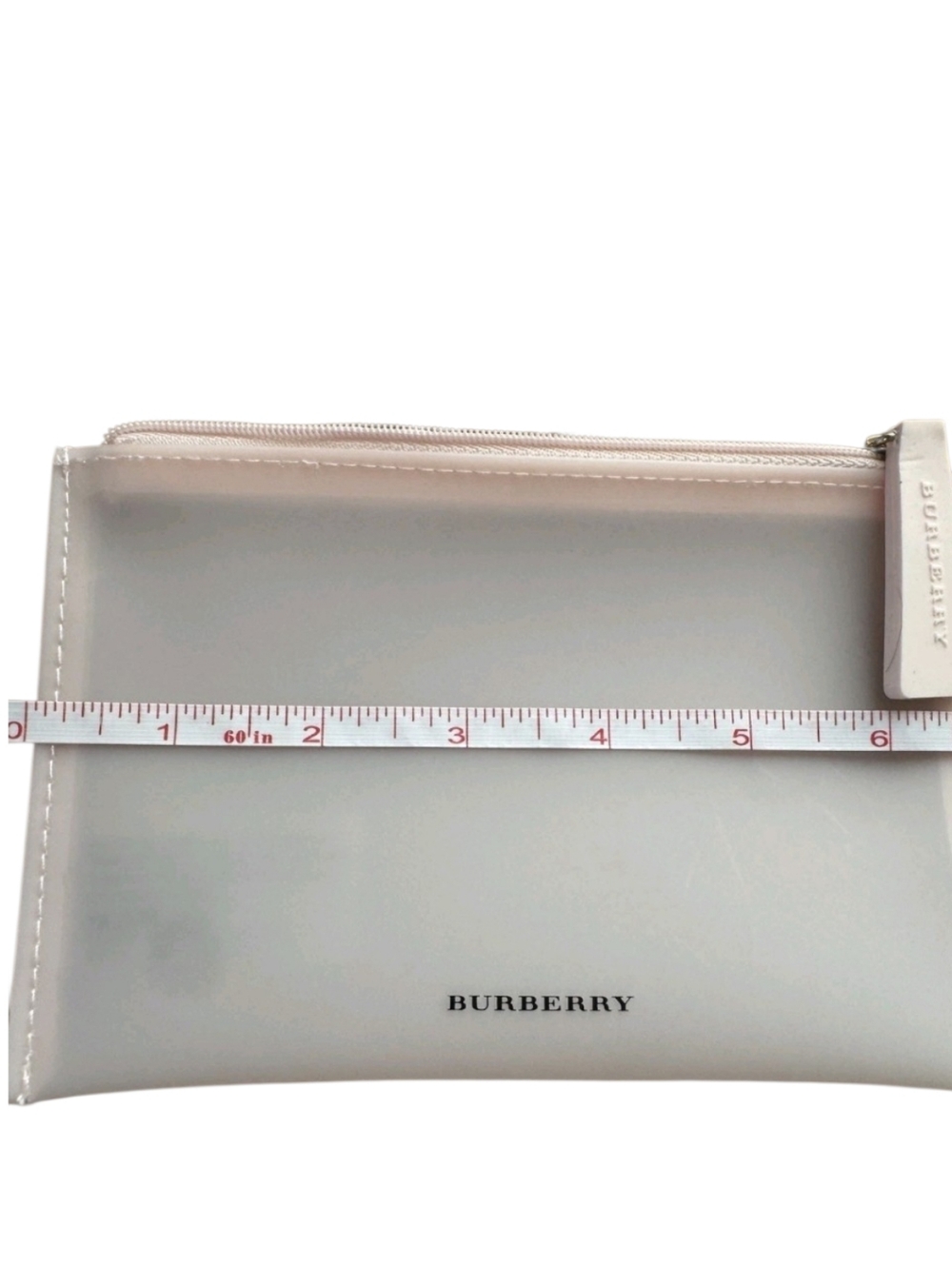 NEW Burberry Pale Pink Cosmetic Pouch Set with Beige Comb Sleeve - Picture 12 of 14